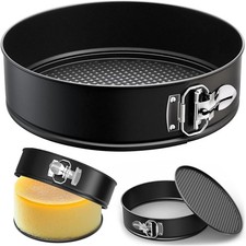 8 Inch Round Pan for Baking,20 cm Springform Cake Tin with Loose Base, Non Stic