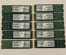Lot of 10 Samsung 128GB M.2 SATA SSDs – MZ-NTY1280 / MZNTY128HDHP-00000