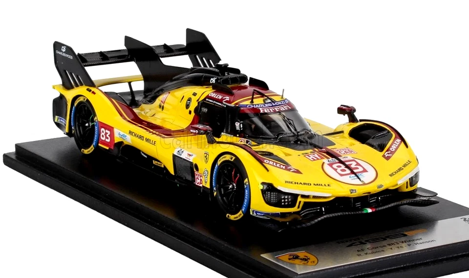 LOOKSMART 1/43 TEAM FERRARI AF CORSE 499P 3.0L TURBO V6 #83 WINNER LE MANS 2025 - Image 3 of 4