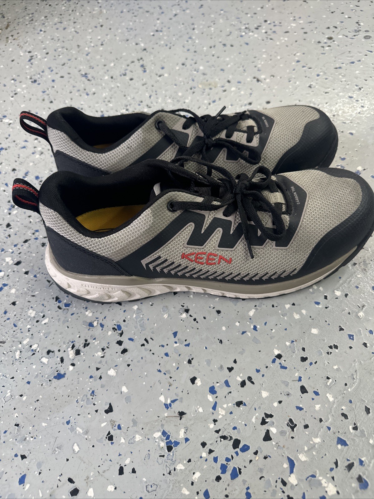 Scarpe sneakers da lavoro Keen Utility F2413 18 nere punta composita uomo US 12 EE usate