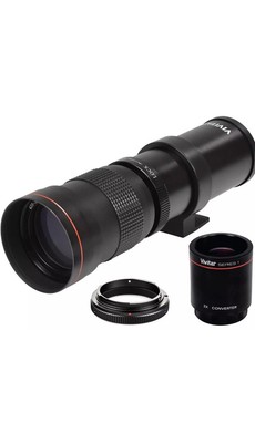 420-1600mm Telephoto Zoom Lens for Canon 1200D 1300D 2000D 4000D Cameras