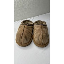UGG Tasman Chestnut Suede Embroidered Slip On Slippers 5955