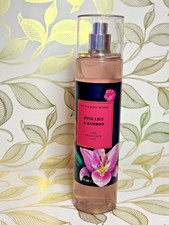 Bath  Body Works PINK LILY  BAMBOO Fine Fragrance Body Mist Spray 8oz