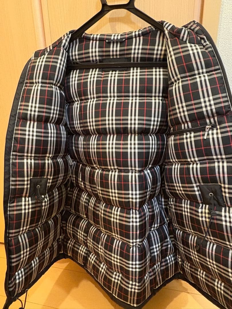 Burberry Black Label Down Coat, Men's Size L, Black, Pockets, Used thumbnail 3