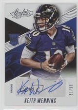 2014 Panini Absolute Rookie Spectrum Silver 51/99 Keith Wenning #194 Auto 0c2