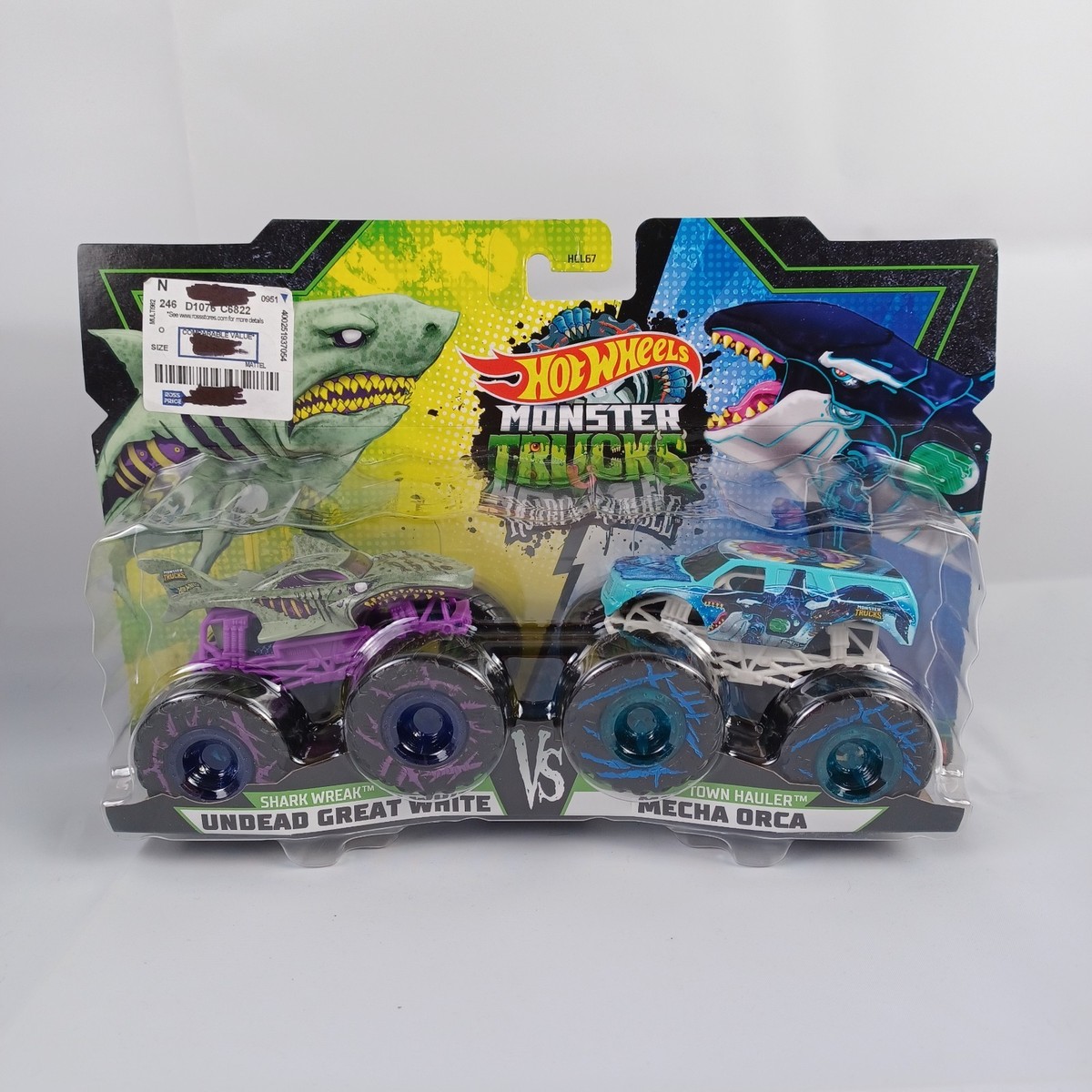 Hot Wheels Monster Jam Undead Great White Mecha Orca Roaring