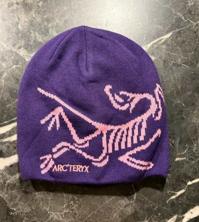 New Arc'teryx Bird Head Toque Beanie - Purple/Pink Orca - Merino