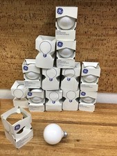 Lot Of 13 GE General Electric , Watt Decorative Globe Bulb G25 Medium Base