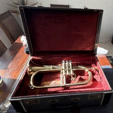 Couesnon Flugelhorn Brass Lacquered Gold 3-Valve with Case Mouthpiece