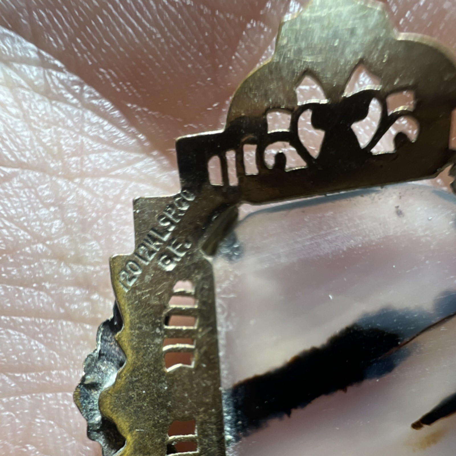 Multicolor Moss Agate Cabochon Statement Rectangu… - image 8