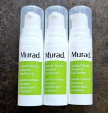  3 Murad Retinol Youth Renewal Eye Serum 5ml ea. 15ml Full Size NWOB