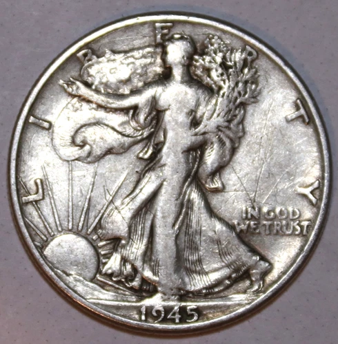 1945-P Walking Liberty Half Dollar - Extra Fine - Details - #2061EC