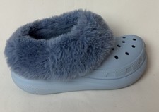 Crocs Furever Crush Size Women s 8 Lined Platform Clogs Blue Calcite Slip On