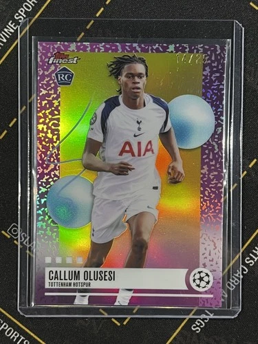 2025-26 Topps Finest UCC Callum Olusesi #240 RC Gold Refractor /25