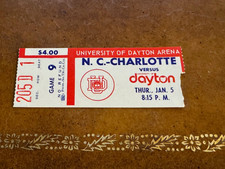 1978 Dayton Flyers Charlotte 49ers  Basketball Ticket Chad Kinch Jim Paxson 1/5