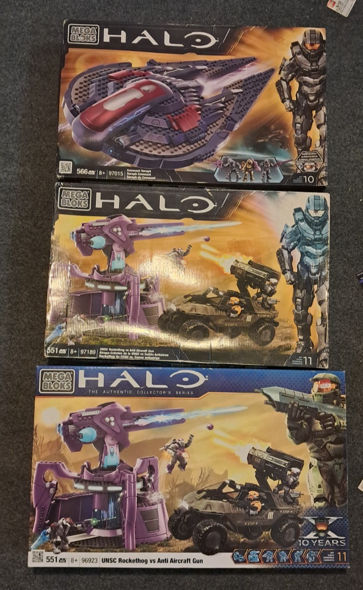 sealed) halo mega bloks sets - 96923 - 97189 - 97015 - | eBay