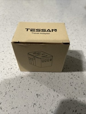 TESSAN Universal Travel Adapter (Eu AUS TYPE C/G/A/I) - X003DKVCD9 - NEW