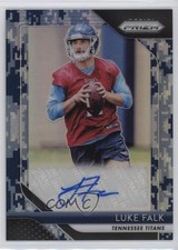 2018 Panini Prizm Rookie Auto Camo Prizm 7/25 Luke Falk #RA-LF Auto 1b30