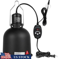 Reptile Light Fixture Dimming Thermostat UVA UVB Heat Lamp 100W Digital Control