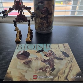 lego bionicle set of 6 2001 Toa Mata, 8531-8536, manuals and canistes *NO BALL*