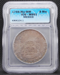 1759-Mo-MM - MEXICO 8 RLS - MS 61 - ICG