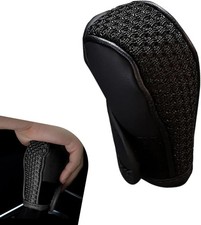 1pcs Gear Shift Knob Cover Breathable Anti Slip Pu Leather Stick Protector