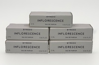 5 X Byredo Inflorescence Eau de Parfum sample spray vial 2 ml/ 10 Ml Total