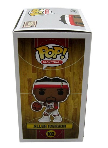 Figura Funko Pop autografiada de Allen Iverson de la corte #102 Philadelphia 76ers JSA - Imagen 6 de 9