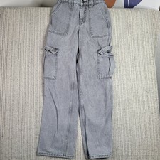 BDG Urban Outfitters Skate Cargo Pants Womens 25 UO-76 Utility Pockets Denim
