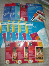 Huge LOT of GREAT WHITE GLOSSY LASER PHOTO PAPER ULTRA WHITE ACID FREE + HP ++++