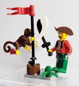 LEGO 4 Juniors Pirates - Harry Hardtack and Monkey (7081-1) Complete - No Box