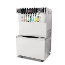 Commercial Floor Style 7 flavors soft serve ice cream machine,ice cream maker