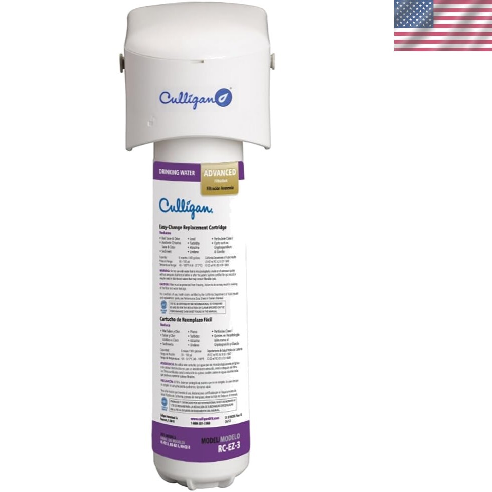 Inline Icemaker Refrigerator Water Filter System 500 Gallon Capacity