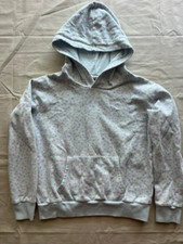 Polo Ralph Lauren Sweatshirt Girls Size XL Floral Pullover Hoodie Light Blue