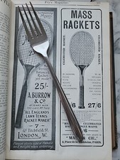 1911 Tennis Racket Advert A Burrow Mass