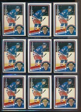 Lot (10) 1984-85 Topps #111 Larry Patey Rangers (VR43) SWSW6