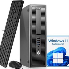 HP SFF Desktop Computer PC Intel Core i5-6th 16GB RAM 256GB SSD Wi-Fi Windows 11