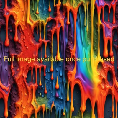 Melting Rainbows | High Resolution Digital Wall Art Print | Download