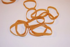 RUBBER TAN BANDS SIZE 1 3/4" X 1/4" FOR SHIPPING BAGS - FISH, SNAILS, PLANTS