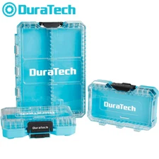 DURATECH 3PCS Parts Organizer Portable Hardware Tool Box Transparent Plastic Lid