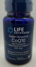 Life Extension Super Ubiquinol CoQ10 w/ Enhanced Mitochondrial 100mg 60 softgels