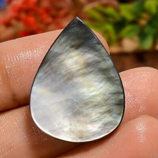 Authentic Mother Of Pearl Pear Shape Cabochon Loose Gemstone 25 Ct. 27X20X5 mm