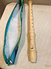 Vintage Aulos Ivory Plastic Flute No.202-E Japan 13  Long