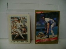DON MATTINGLY  1986 LOT  TOPPS MINI #28  1986 DONRUSS #48