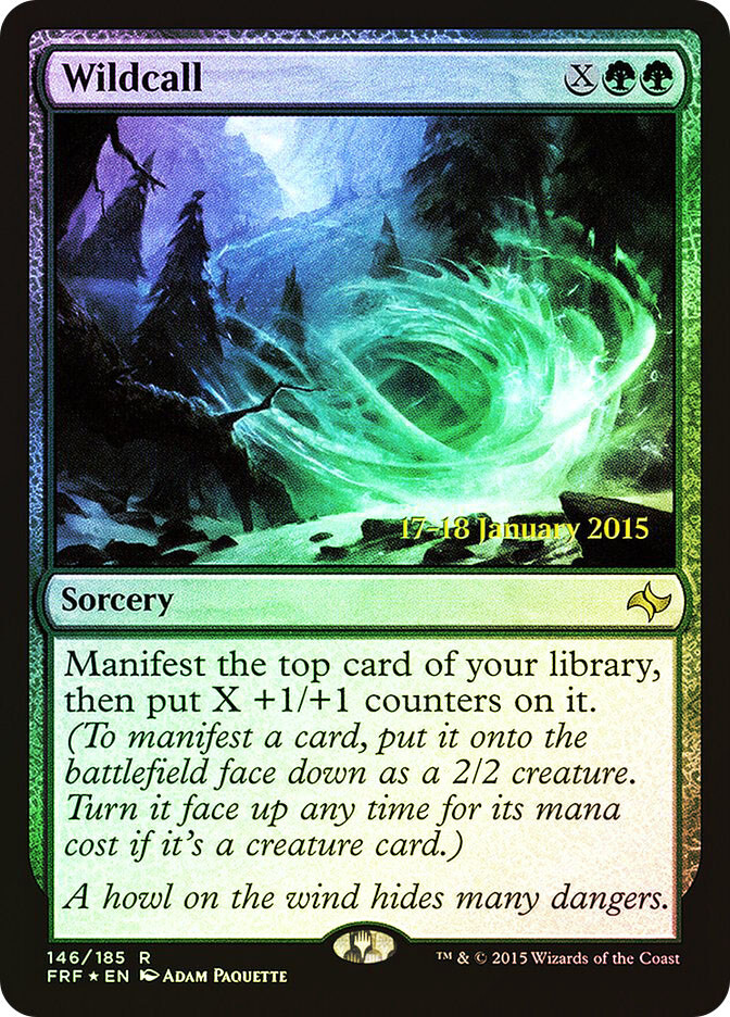MTG  FOIL Wildcall (Prerelease) (Fate Reforged)  - Promo #146s