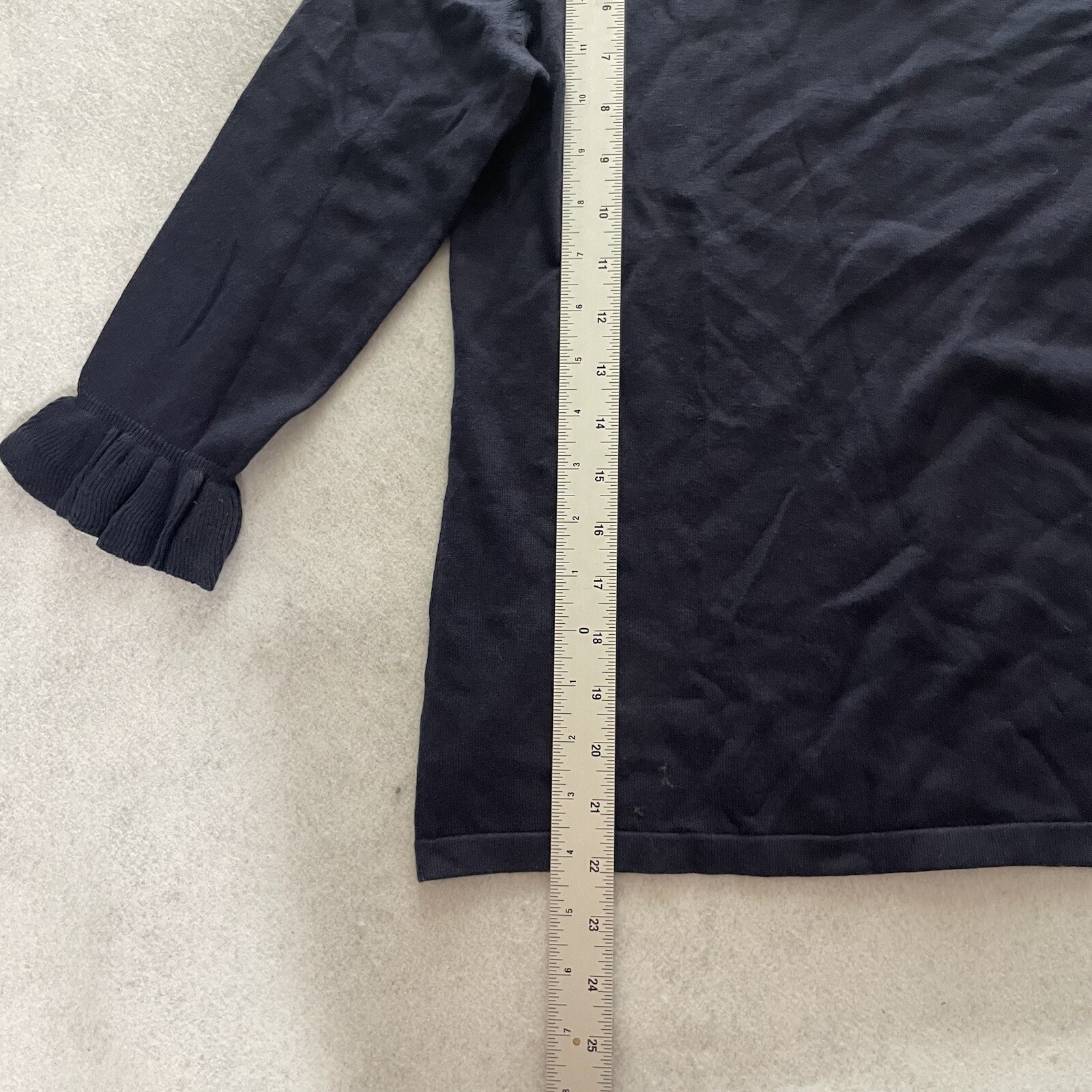 Pendleton Sweater Womens Small Pullover Ruffle Ne… - image 3