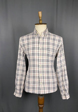 Burberry Nova Check Vintage Men's Beige Longsleeve Shirt Size L