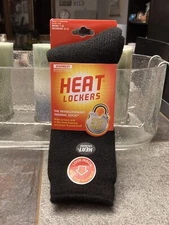 2)HEAT LOCKERS SOCKS SHOE SZ. MENS 7-12 WOMENS 8-13 “WARMEST MAX THICKNESS” NIP