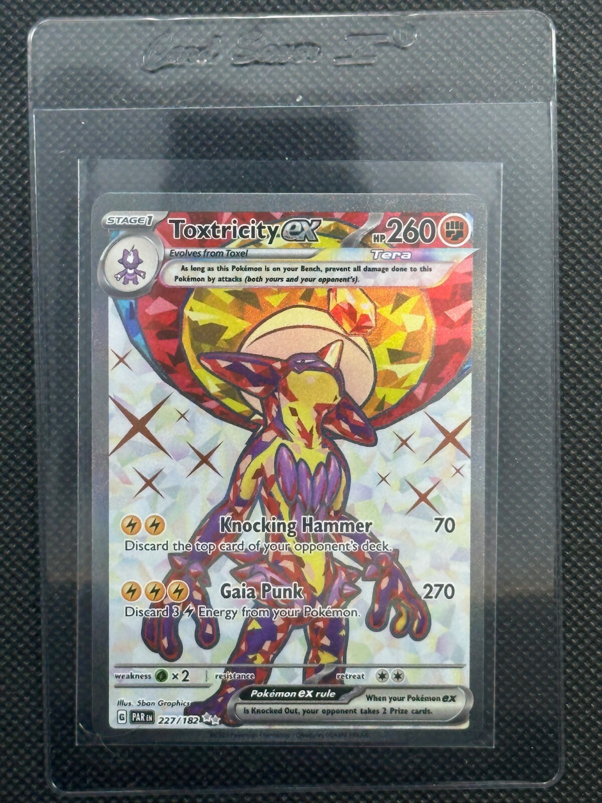 Pokémon TCG Toxtricity ex Paradox Rift 227/182 Holo Ultra Rare