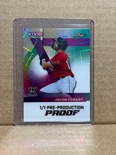Jacob Cozart 2024 Leaf Vivid Baseball 1/1 Pre Production Proof